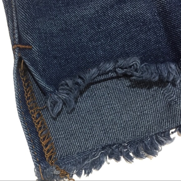 FP Runaway Cutoff Denim Shorts Brightest Blue 3” - Picture 7 of 8